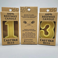 Load image into Gallery viewer, Number Beeswax Birthday Candles