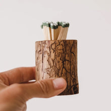 Load image into Gallery viewer, Rustic Wood Match Holder  |  Match Striker