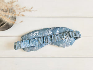 Therapeutic Lavender Eye Mask - Blue Leaves