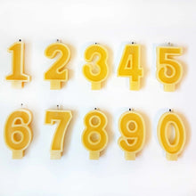 Load image into Gallery viewer, Number Beeswax Birthday Candles