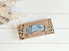 Load image into Gallery viewer, Therapeutic Lavender Eye Mask - Blue Leaves