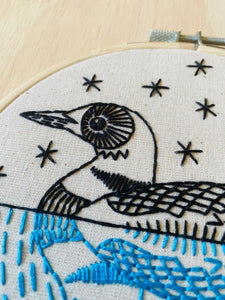 Loon Embroidery Kit