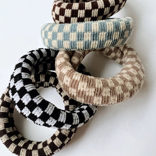 Checkered Hair Tie Pack