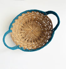 Load image into Gallery viewer, Wicker Basket with Crocheted Edge