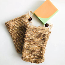 Load image into Gallery viewer, Organic Jute Soap Saver Bag