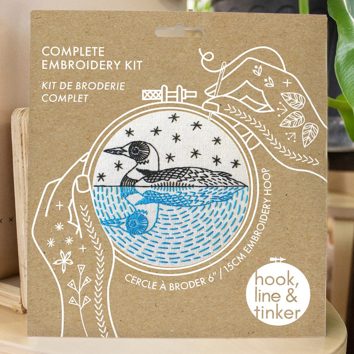 Loon Embroidery Kit