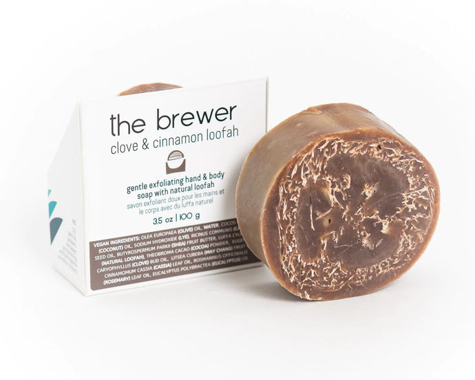 The Brewer - Cocoa & Clove Loofah Soap